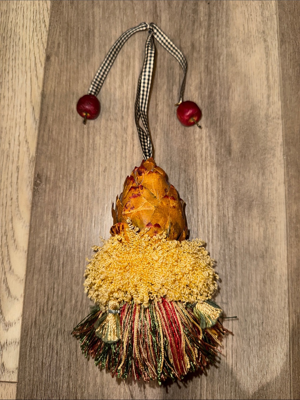 Decorative Yellow Tassel Hanging Ornament - Unbranded